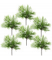 6 x 40cm Artificial Bamboo Palm Bush Plant