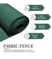 Green Fabric Fence 150gsm - 1.5m x 10m