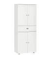 Modern Kitchen Pantry Cupboard w/ Drawer and Shelves, 76.2x40x184cm