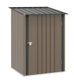 Outsunny 3.3ft x 3.4ft Outdoor Storage Shed Steel Garden Shed w/ Lockable Door