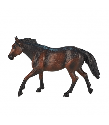 Quarter Horse Sooty Bay Toy  Realistic Equestrian Figurine