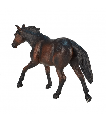 Quarter Horse Sooty Bay Toy  Realistic Equestrian Figurine