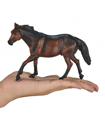 Quarter Horse Sooty Bay Toy  Realistic Equestrian Figurine