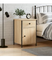 vidaXL Bedside Cabinet Sonoma Oak 40x42x60 cm Engineered Wood