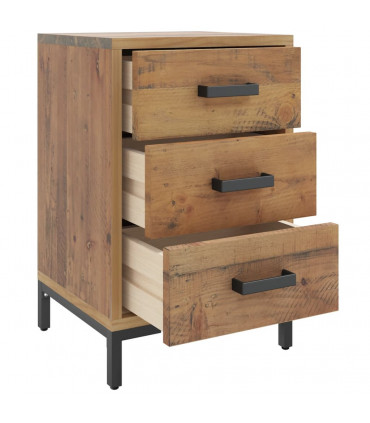 vidaXL Bedside Cabinets 2 pcs 40x30x55 cm Solid Wood Pine
