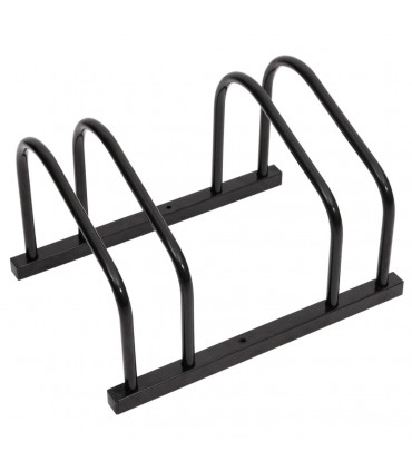 vidaXL Bike Rack for 2 Bikes Black Steel