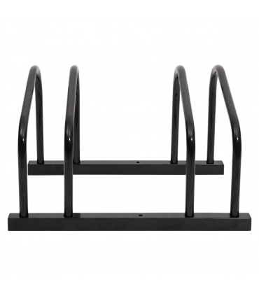 vidaXL Bike Rack for 2 Bikes Black Steel