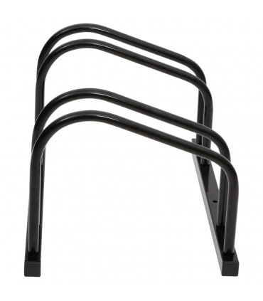 vidaXL Bike Rack for 2 Bikes Black Steel