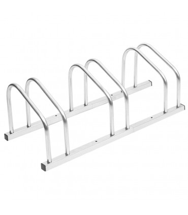 vidaXL Bike Rack for 3 Bikes Galvanised Steel