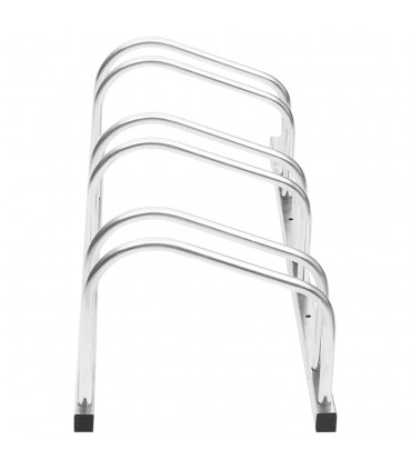 vidaXL Bike Rack for 3 Bikes Galvanised Steel