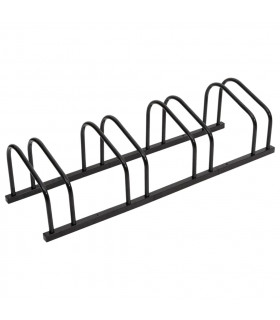 vidaXL Bike Rack for 4 Bikes Black Steel