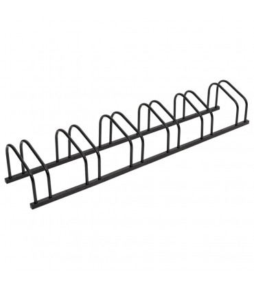 vidaXL Bike Rack for 6 Bikes Black Steel