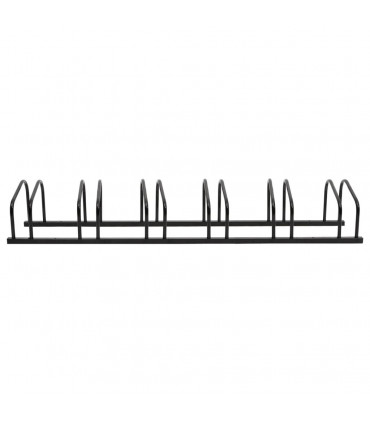 vidaXL Bike Rack for 6 Bikes Black Steel