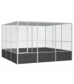 vidaXL Bird Cage Anthracite 302.5x324.5x211.5 cm Galvanised Steel