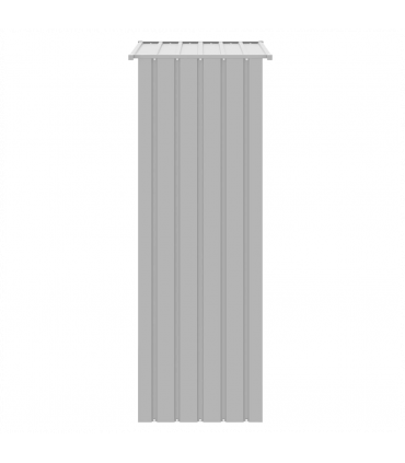 vidaXL Bird Cage Grey 115x78x200 cm Galvanised Steel