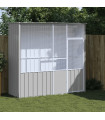 vidaXL Bird Cage Grey 215x78x200 cm Galvanised Steel