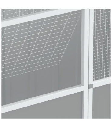 vidaXL Bird Cage Grey 215x78x200 cm Galvanised Steel