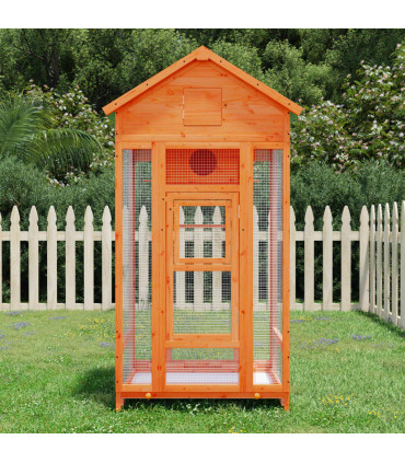 vidaXL Bird House Brown 91.5x53x170 cm Solid Wood Pine
