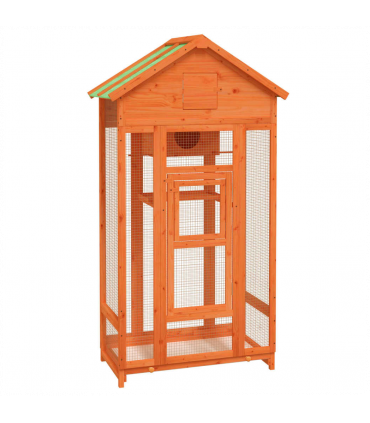 vidaXL Bird House Brown 91.5x53x170 cm Solid Wood Pine