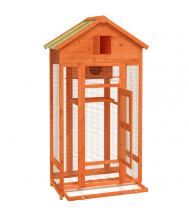 vidaXL Bird House Brown 91.5x53x170 cm Solid Wood Pine