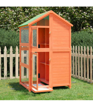 vidaXL Bird House Brown 97x81x152 cm Solid Wood Pine