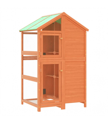 vidaXL Bird House Brown 97x81x152 cm Solid Wood Pine