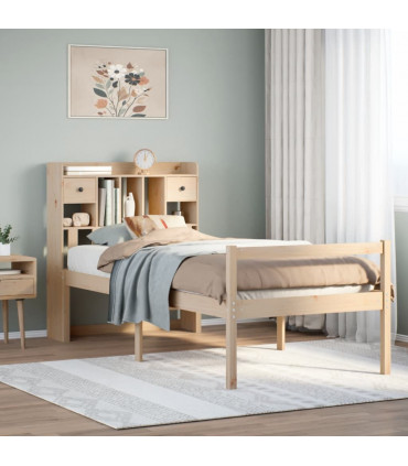 vidaXL Bookcase Bed without Mattress 100x200 cm Solid Wood Pine