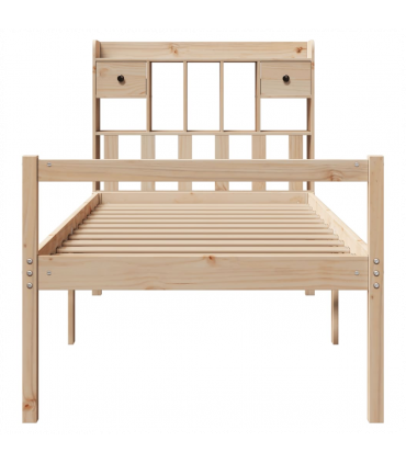 vidaXL Bookcase Bed without Mattress 100x200 cm Solid Wood Pine