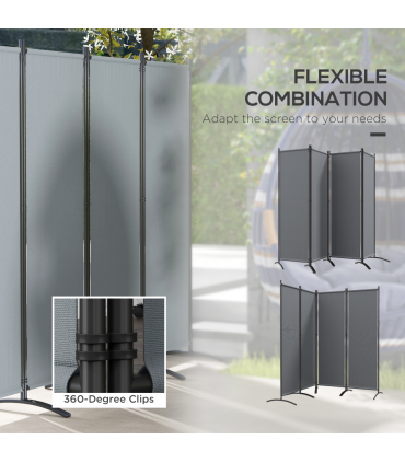 Outdoor Privacy Screen - 360° Foldable Design for Versatile Shading