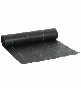 Outsunny 2m x 90m Weed Control Membrane, Heavy Duty Weed Barrier Fabric