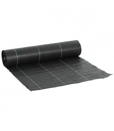 Outsunny 2m x 90m Weed Control Membrane, Heavy Duty Weed Barrier Fabric