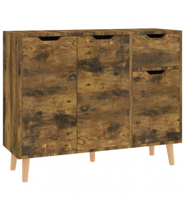 Sideboard Smoked Oak 90x30x72 cm Engineered Wood