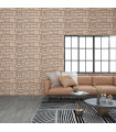 vidaXL 3D Wall Panels with Beige Brick Design 11 pcs EPS