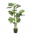 vidaXL Artificial Plant Monstera with Pot Green 100 cm