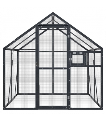 vidaXL Aviary Anthracite 1.79x2x1.85 m Aluminium