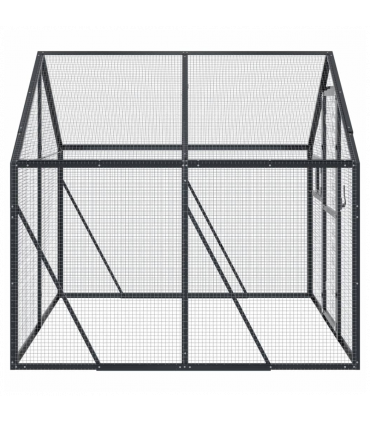 vidaXL Aviary Anthracite 1.79x2x1.85 m Aluminium