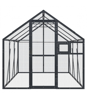 vidaXL Aviary Anthracite 1.79x3x1.85 m Aluminium