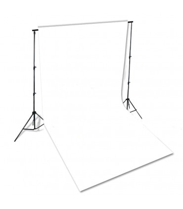 vidaXL Backdrop Cotton White 600x300 cm