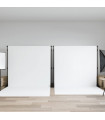 vidaXL Backdrop Stands 2 pcs Black 305x243 cm Steel