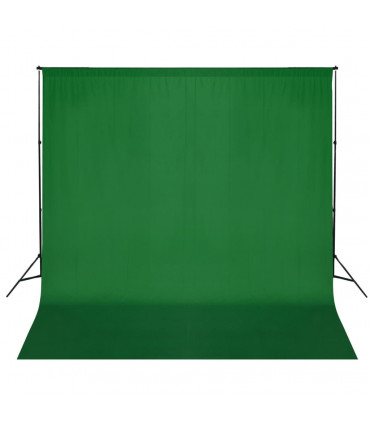 vidaXL Backdrop Support System 600x300 cm Green