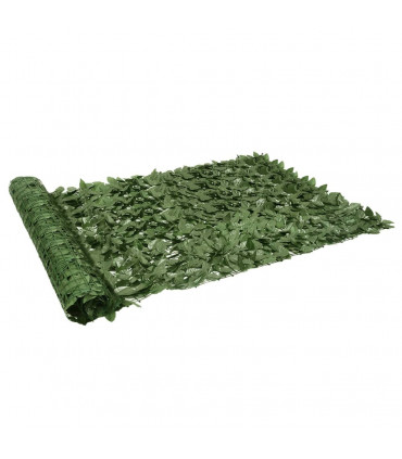 vidaXL Balcony Screen with Dark Green Leaves 500x150 cm