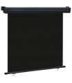 vidaXL Balcony Side Awning 160x250 cm Black