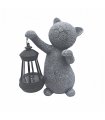 Cat Statue Solar Garden Ornaments Outdoor, Waterproof Garden Statue Figurine Sculpture Funny Home Lawn Decor  Garden Accessories