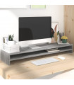 Monitor Stand Grey Sonoma 100x24x13 cm Engineered Wood