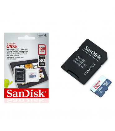 SanDisk Ultra 128 GB, Class 10 (10MB/s) - microSDXC Card