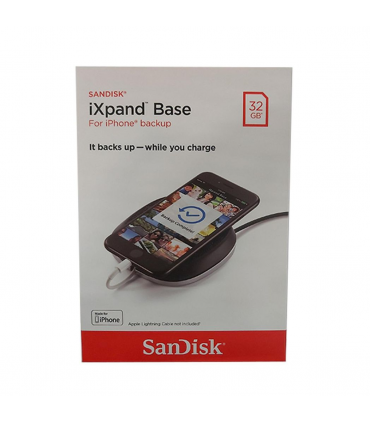 SanDisk iXpand Base For Phone Charging & Backup - Black 32 GB