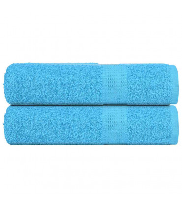 vidaXL Bath Towels 2 pcs Turquoise 100x150 cm 360 gsm 100% Cotton