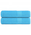 vidaXL Bath Towels 2 pcs Turquoise 100x150 cm 360 gsm 100% Cotton