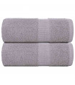 vidaXL Guest Towels 2 pcs Grey 30x50 cm 360 gsm 100% Cotton