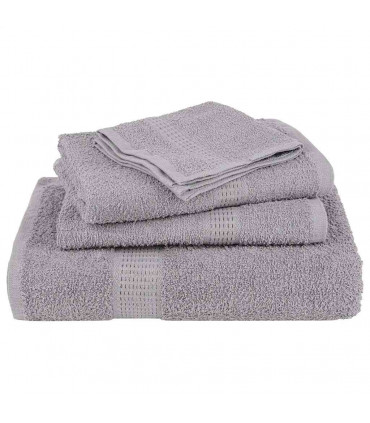 vidaXL Guest Towels 2 pcs Grey 30x50 cm 360 gsm 100% Cotton